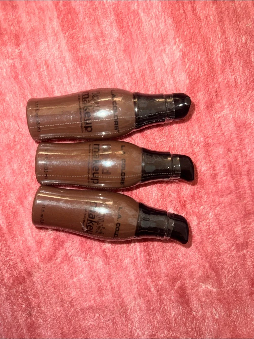 L.A. Colors Liquid Makeup Foundation - EBONY (3 Pack)